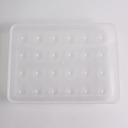 Plastic Egg Storage Container Holder For Refrigerator Egg Tray Holds 24 Eggs (1 Pc)