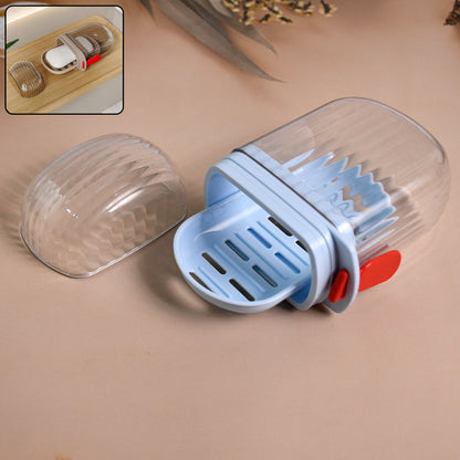 Multifunctional Soap Box With Drain Tray And Lock Clip Sabudani (1 Pc)