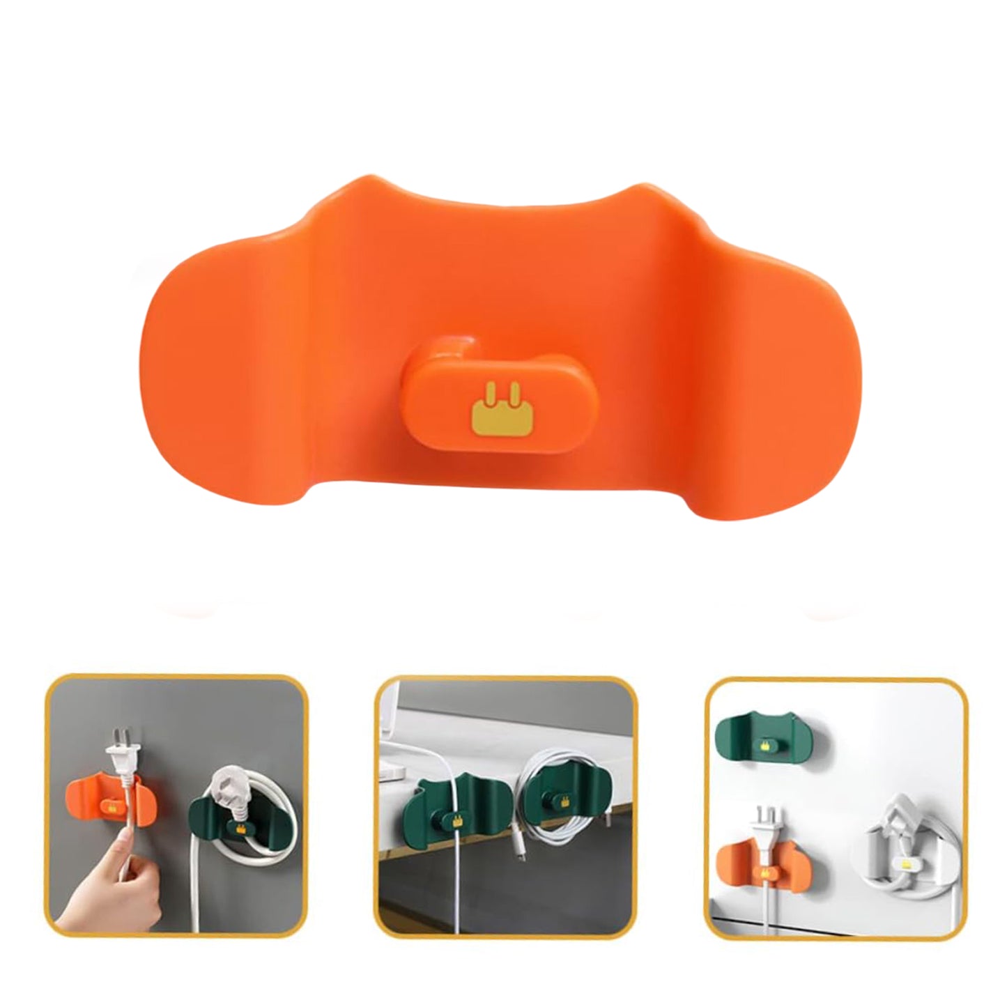 Wall Mounted Plug Holder Hook (1 Pc)