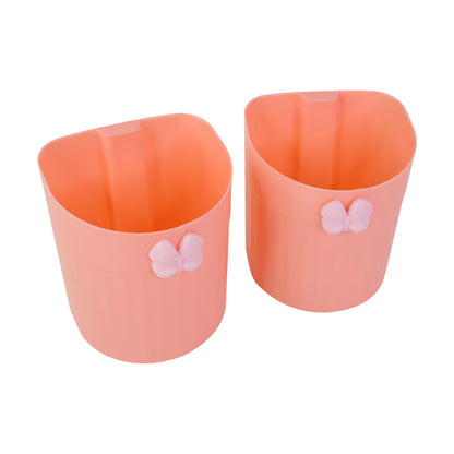 Premium Wall-mounted Toothbrush Holder With Butterfly Design (2 Pc)