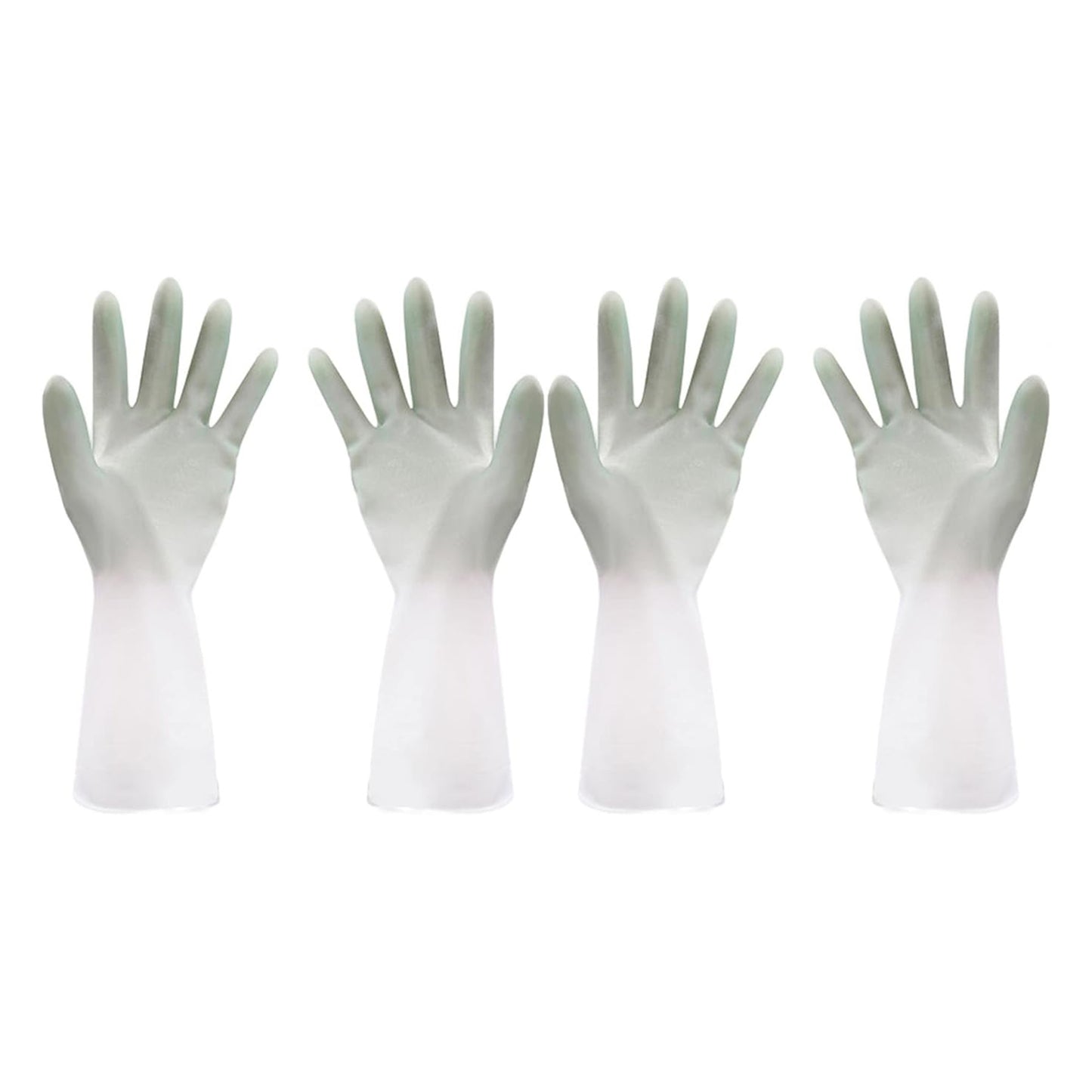 Latex Household Gloves (2 Pair  Mix Color)