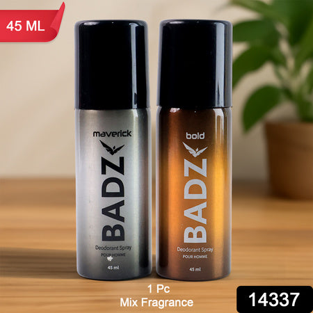 Badz Long-lasting Premium Deodorant Body Spray For Men (1 Pc  Mixed Fragrance  45 Ml)