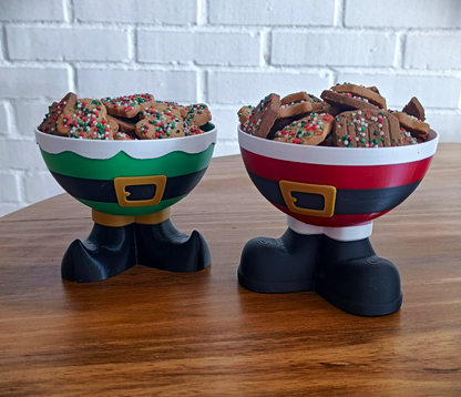 Santa Legs Cookie & Snack Bowl – Christmas Special Edition!