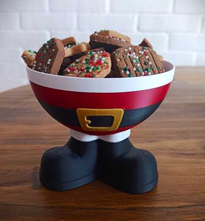 Santa Legs Cookie & Snack Bowl – Christmas Special Edition!
