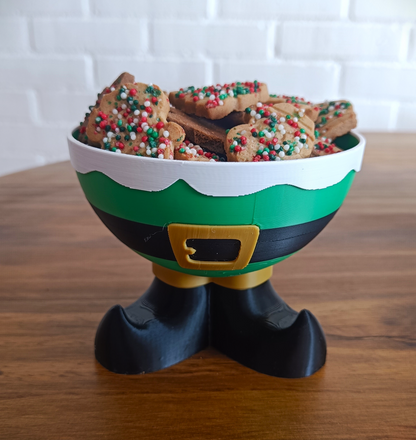 Santa Legs Cookie & Snack Bowl – Christmas Special Edition!