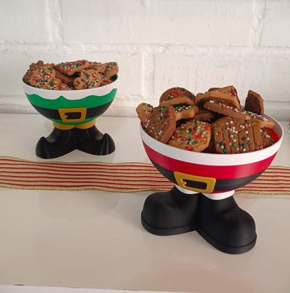 Santa Legs Cookie & Snack Bowl – Christmas Special Edition!