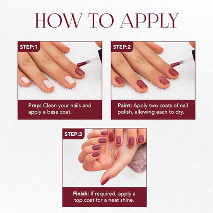 Og Beauty Premium Scarlet Red Metallica Nail Polish (1 Pc  10 Ml)