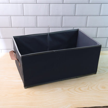 Foldable Rectangular Storage Box With Handle (46x28 Cm  1 Pc)
