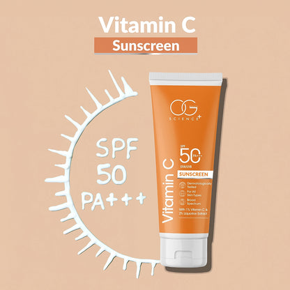 Og Beauty Vitamin C Sunscreen Spf 50 Pa+++ - (1 Pc  50ml)