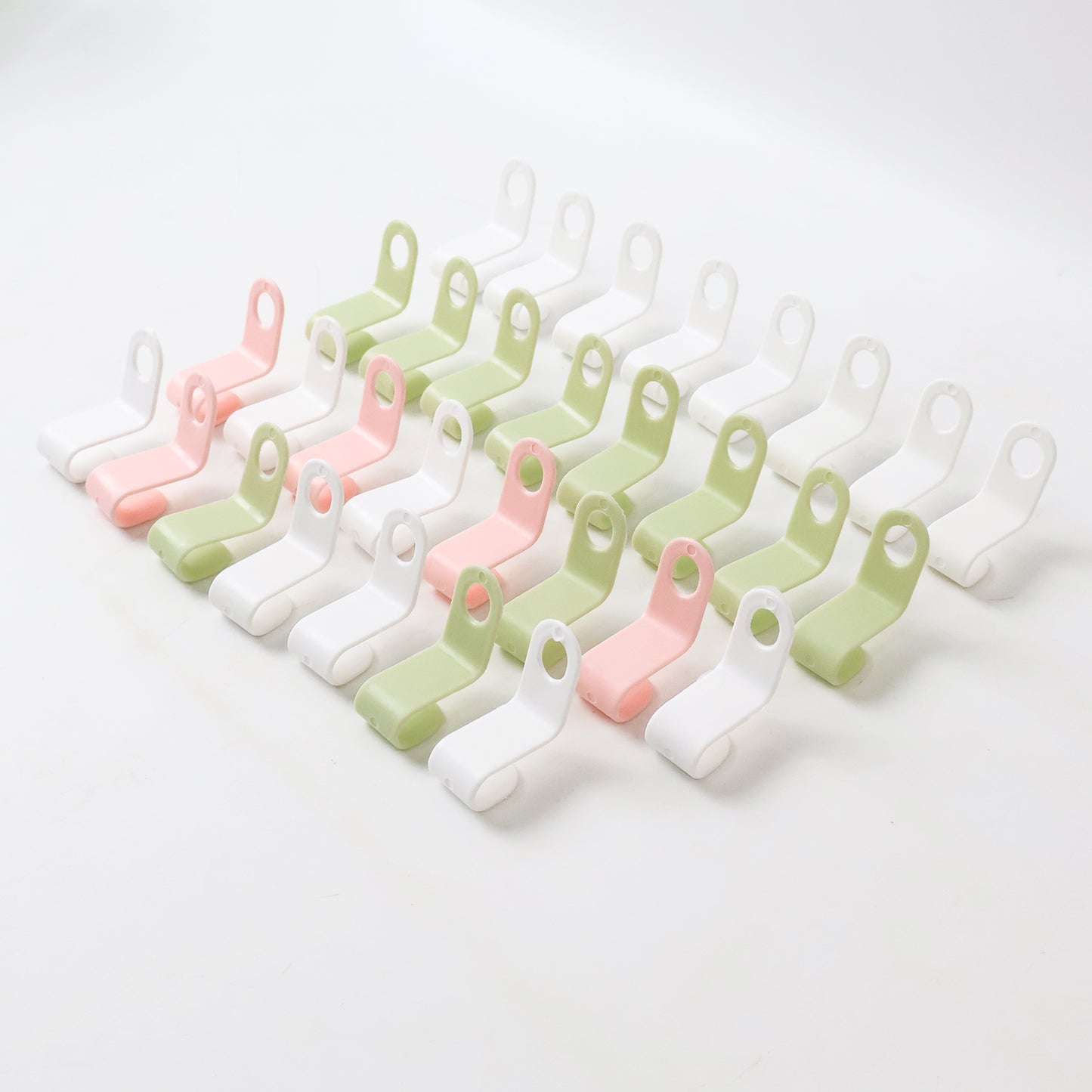 Multi-color Hanger Connector Hooks (30 Pc)