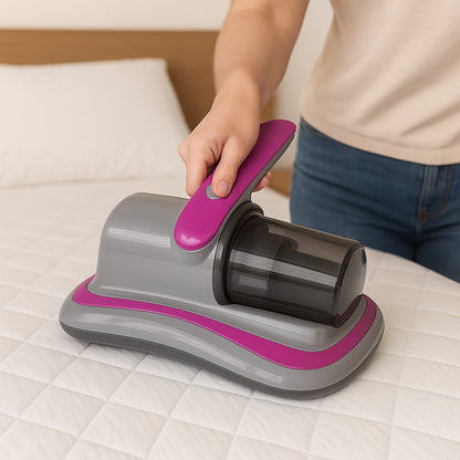 0227 Powerful Suction Portable Handheld Vacuum Cleaner - Low Noise Vacuum Cleaner For Bed - Cordless Vacuum Cleaner For Car Seat Crevices Pillows Mattresses Sofas Wireless Anti Dust And Mite Cleaner