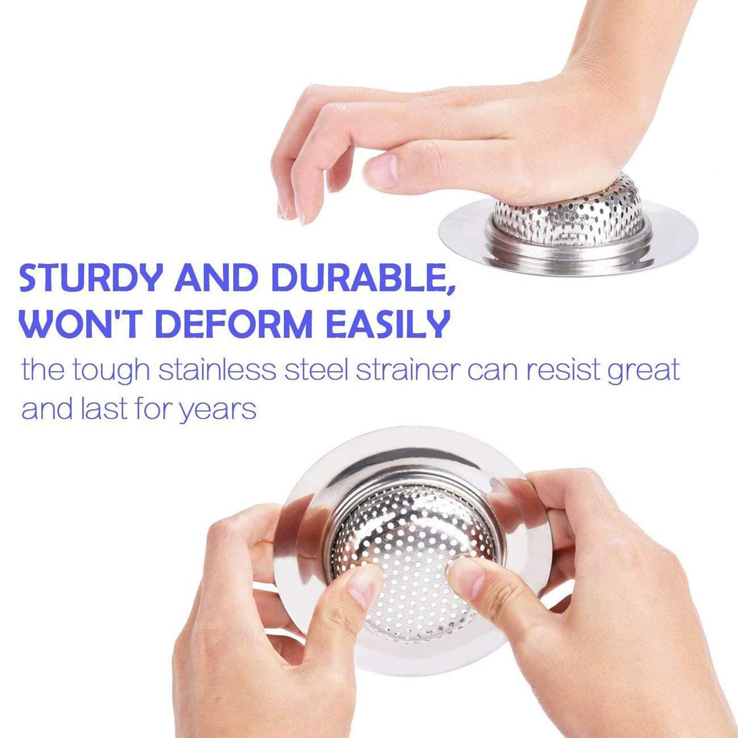 4748 Stainless Steel Sinkwash Basin Drain Strainer (1pc Only)