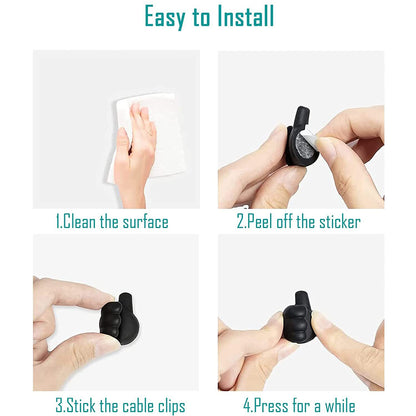 9103 Multifunctional Multi Functional Hand Shape Wall Clip Hanger Keys Cable Holder