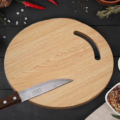 7123 Wooden Round Chopping Board  For Chopping Fruit  Vegetable