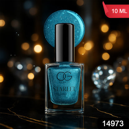 Og Beauty Aqua Bluebell Starlet Glitter Nail Paint (10 Ml  1 Pc)