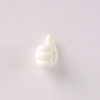 White Multifunctional Multi Functional Hand Shape Wall Clip Hanger Keys Cable Holder