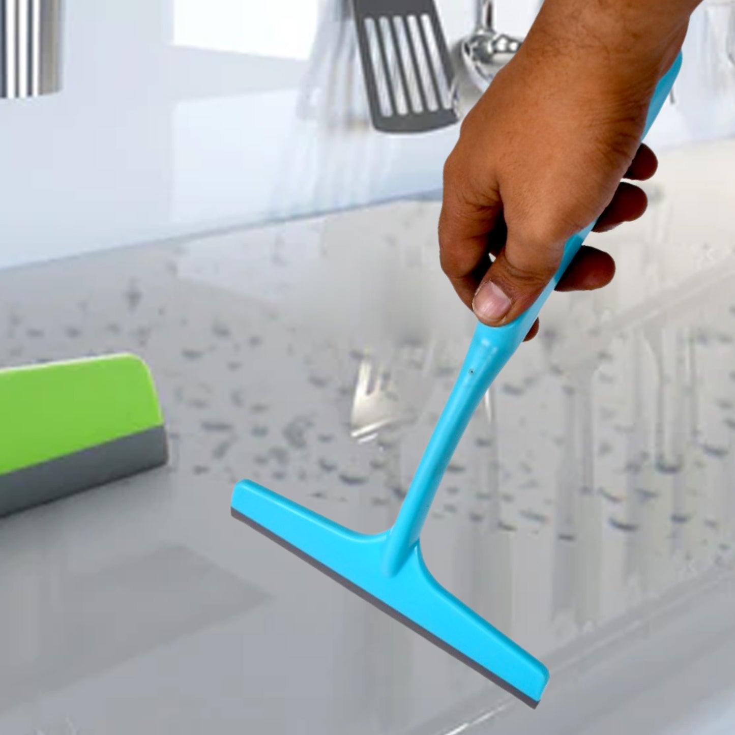 8706a Kitchen Platform And Glass Wiper No-dust Broom Long Handle Easy Floor Cleaning.