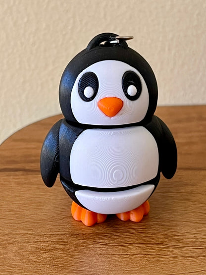 Cute Penguin Articulated Keychain – Fun, Movable, and Adorably Collectible!
