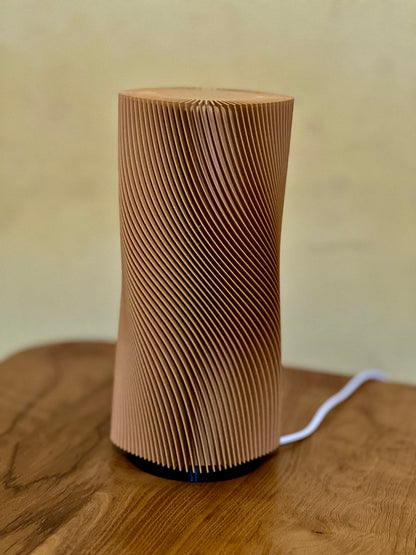Elegant Spiral Night Lamp – Warm Glow for Modern Spaces