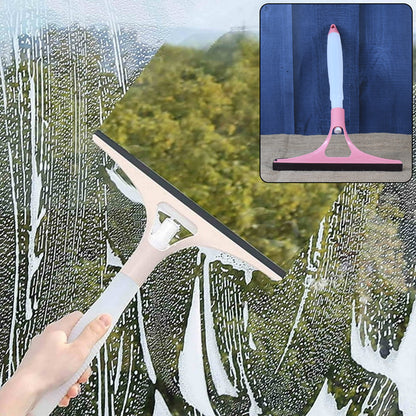 0620 Home Practical Washing Brush Magic Spray Type Cleaning Brush With Spray Bottle Glass Wiper Window Clean Shave Glass Sponge Car Window Cleaning (1 Pc)