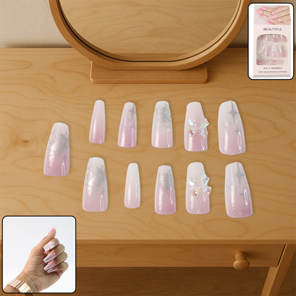 Artificial False Nail Set With Mix Design - (1 Set)