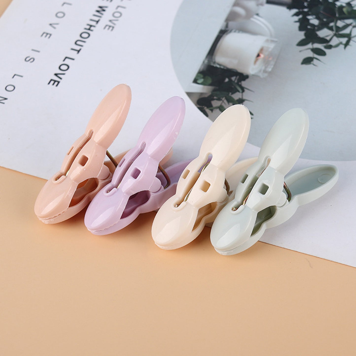 Clothes Drying Rope With Multipurpose Cloth Clips (1 Set)