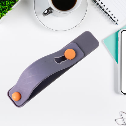 Dark Grey Phone Loop Finger Holder Phone Grip Straps Silicone Phone Finger Strap (1 Pc)