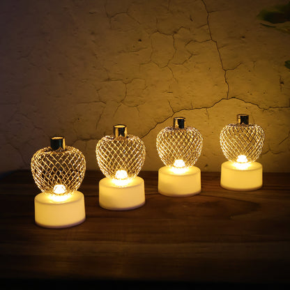 Decorative Apple Shape Led Tealight Candles - (4 Pc)