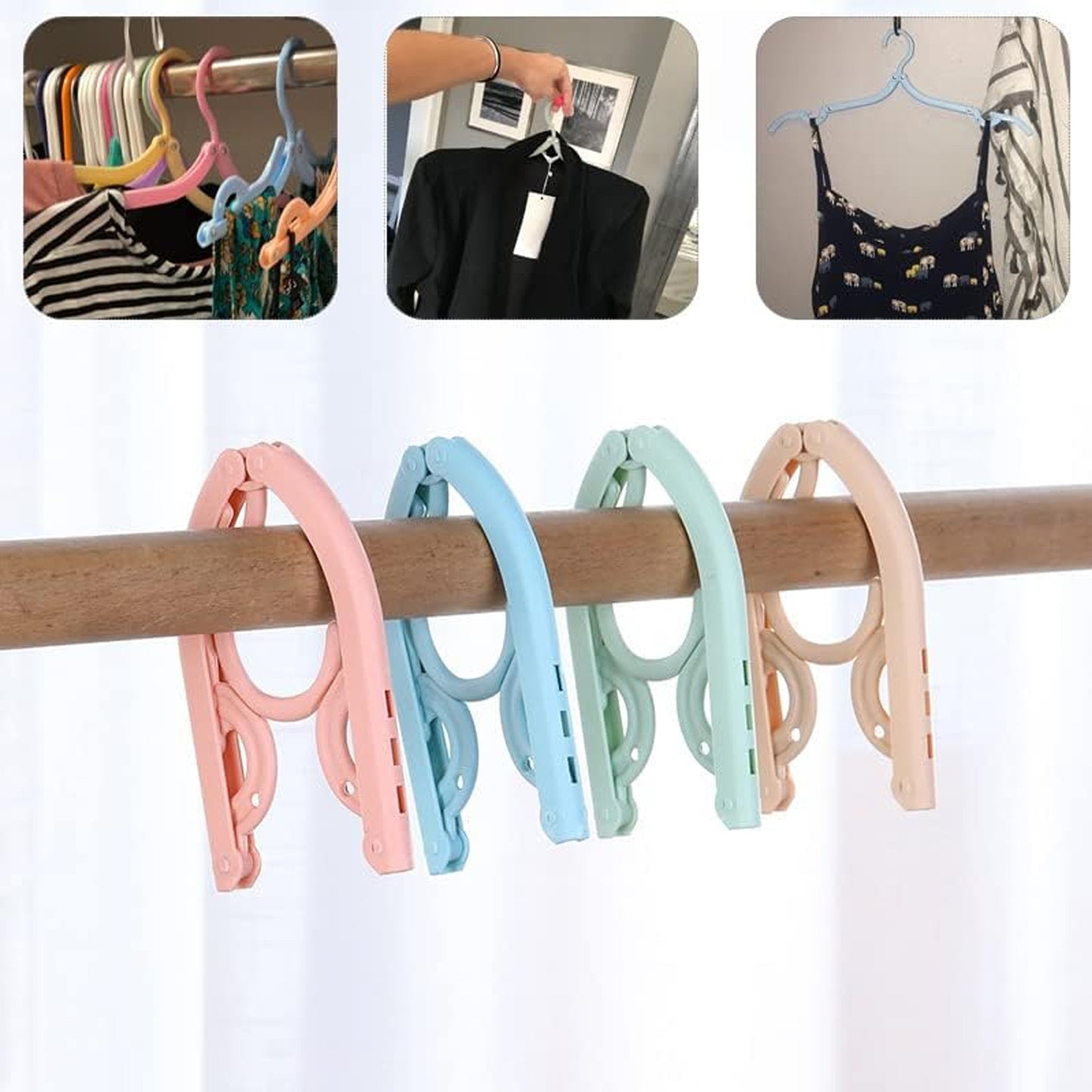 Travel Hangers Portable Folding Clothes Hangers (1 Pc)