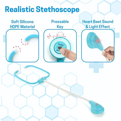 Aditi Premium Doctor Kit Medical Role Play Toy Set For Kids (10 Pc)