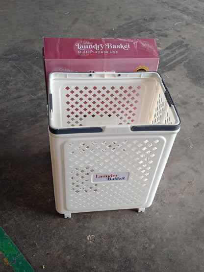 Multipurpose Foldable Laundry Basket With Wheels