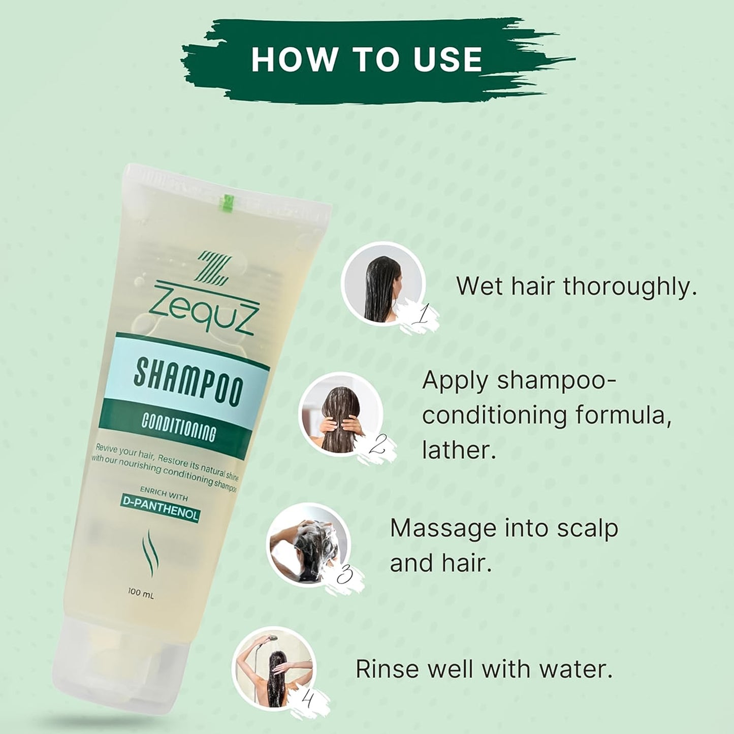 Zequz Conditioning Shampoo - (1 Pc  100 Ml)