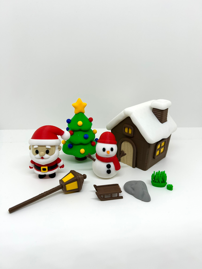 Santa’s Christmas Home – Festive Miniature Setup