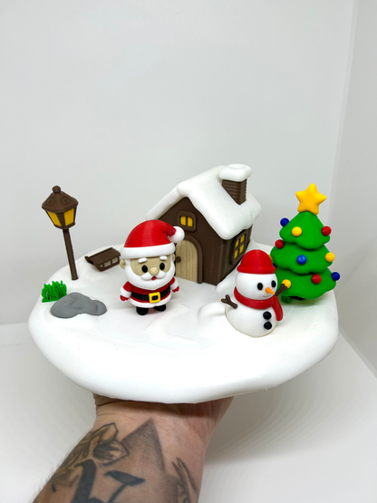 Santa’s Christmas Home – Festive Miniature Setup