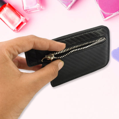 Black Adhesive Card Phone Holder Card Wallet Phone Attachment (1 Pc)