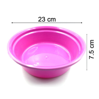 2592 Household Storage Plastic Round Bowl  Tub  Basket  Bucket Set - Pack Of 3