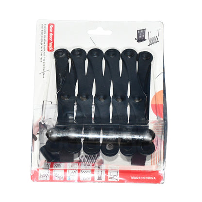 6 Hook Door Hanger Steel Coat Rack (1 Pc)