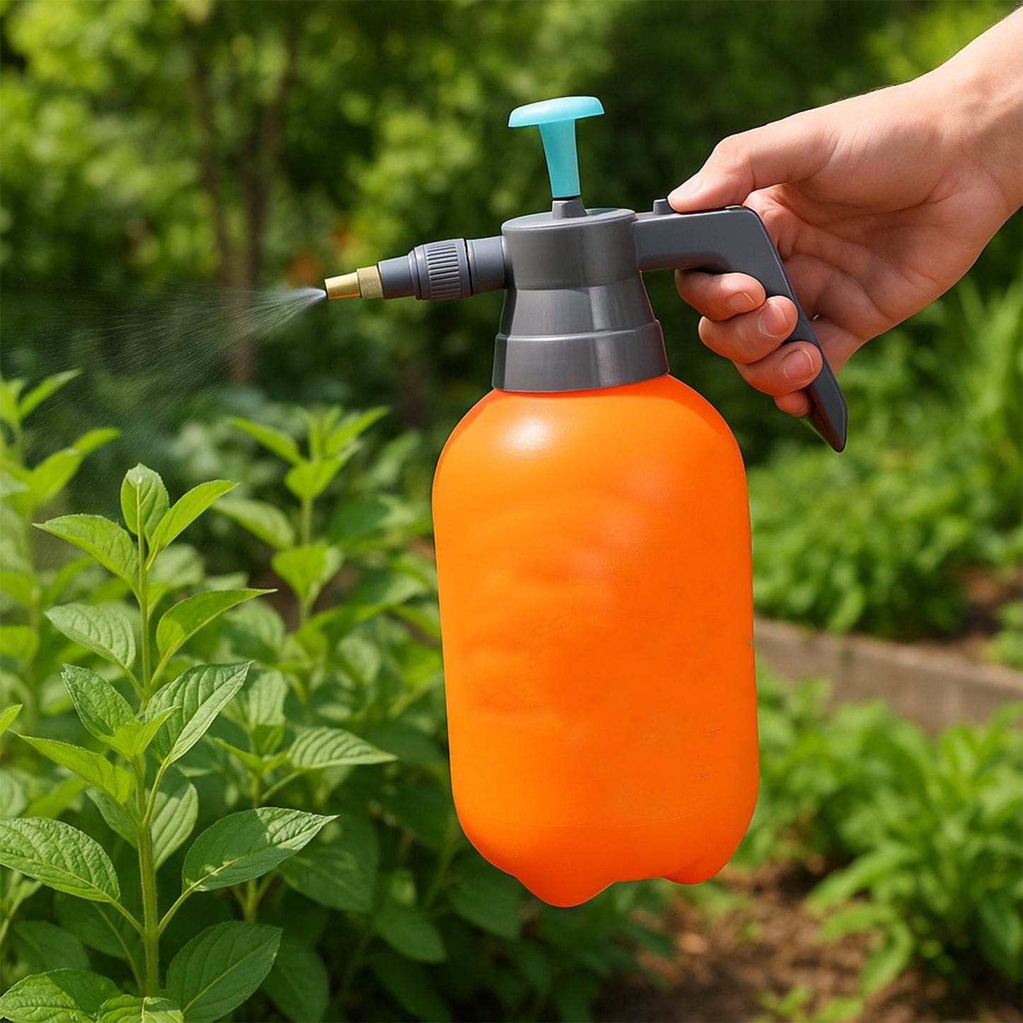 0645 Water Sprayer Hand-held Pump Pressure Garden Sprayer - 2 L
