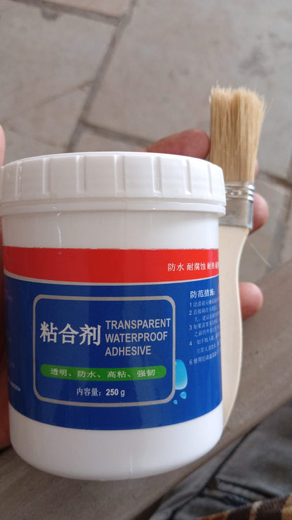 7935 Transparent Waterproof Glue 250g With Brush Leakage Protection Outdoor Bathroom Wall Tile Window Roof Anti-leakage Agent Sealant Glue Roof Sealant Waterproof Gel