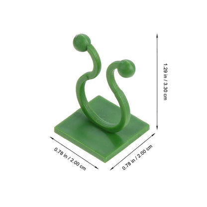 Plant Climbing Wall Fixture Clip Self-adhesive Hook (40 Pcs Set  With Plastic Box)