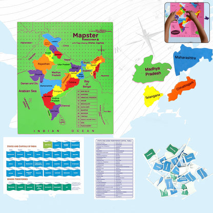 Aditi Mapster India Map Eva Foam Puzzle Set
