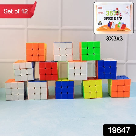 357 Speed Rubiks Cubes 3x3x3x (Set Of 12)