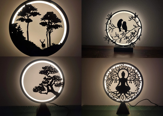 LunaRIng Lamp with Panels