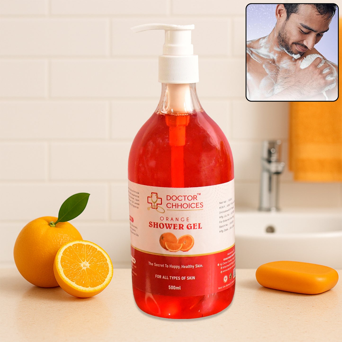 Doctor Chhoices Orange Shower Gel  500ml (1 Pc)
