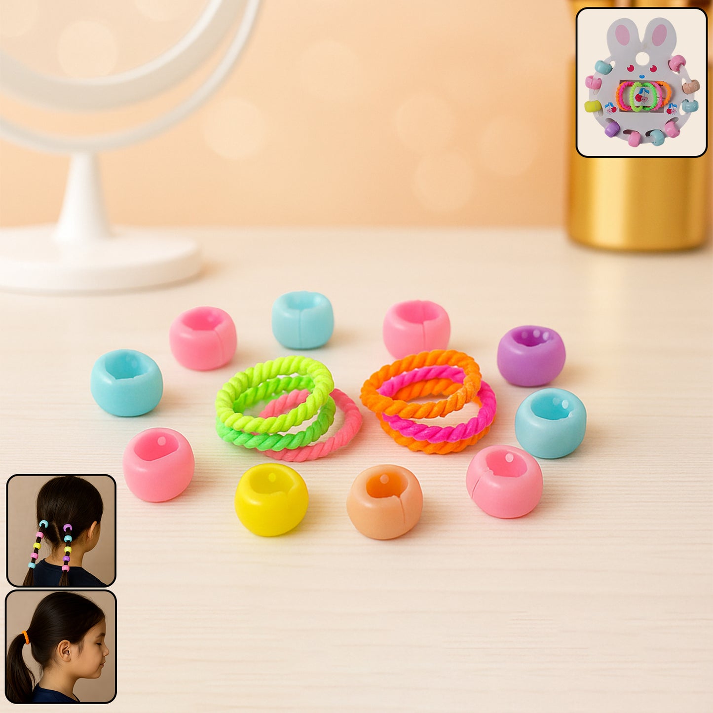 Hair Clip  Hairband Accessories Set For Girls (12 Pc)