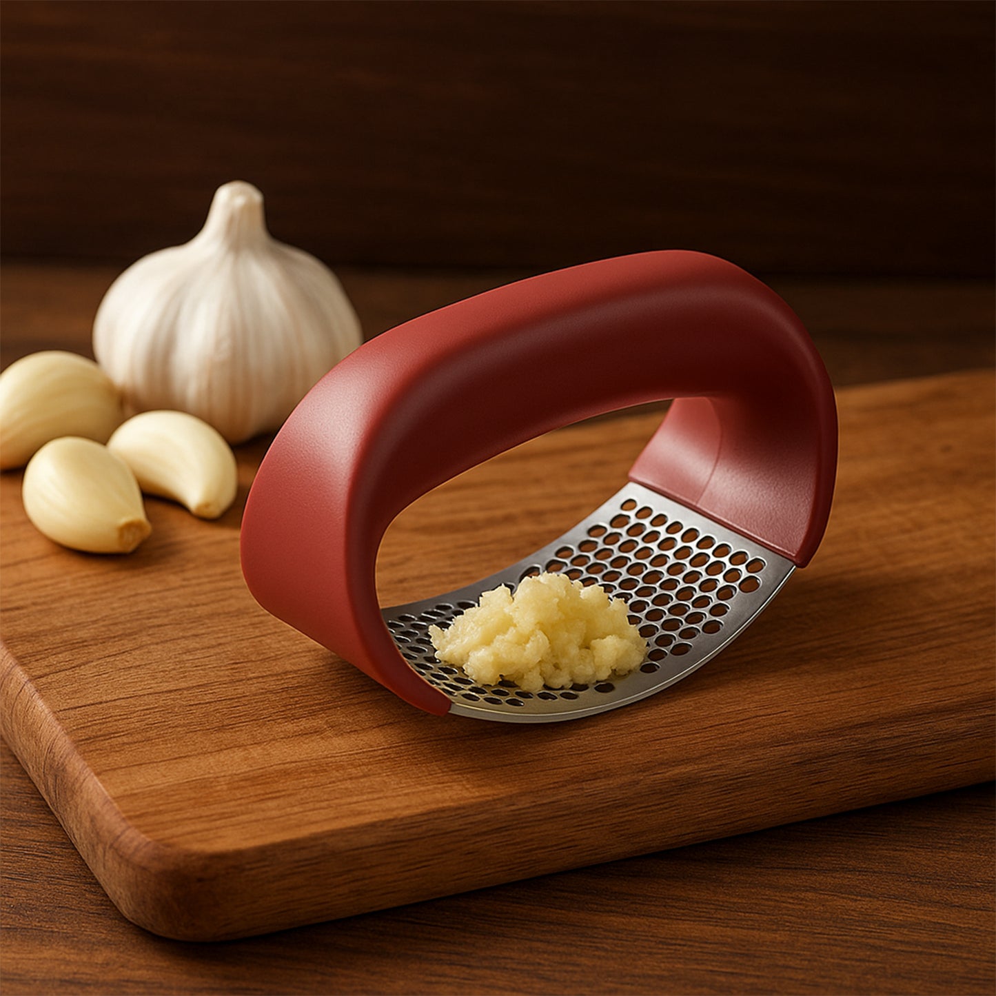 Supermom Premium Curve Garlic Press Crusher (1 Pc)