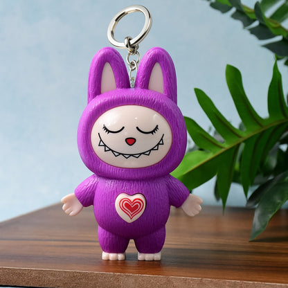 Cartoon Character Face Changing Toy With Key Holder Keychain (1 Pc)