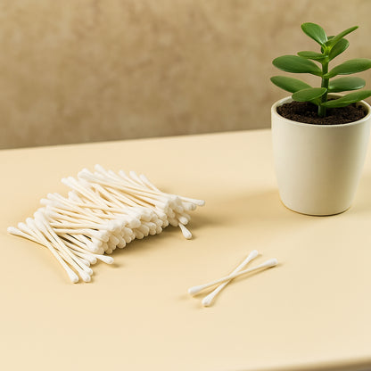 Tulips Paper-stick Cotton Swabs - (100 Pc   Set)