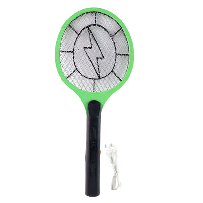 Green Rechargeable Electric Mosquito Killer Racket With Cable