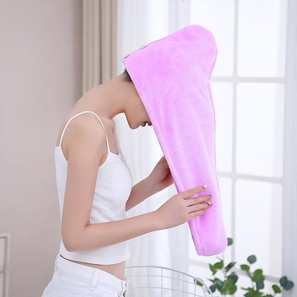 1408 Quick Turban Hair-drying Absorbent Microfiber Toweldry Shower Caps